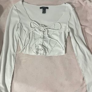 Forever 21 lace front corset top